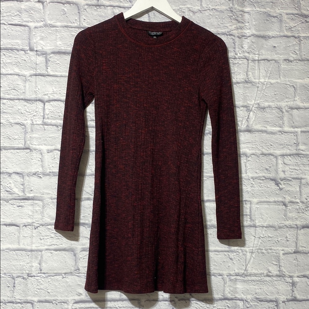 Topshop Red and Black Mini Dress